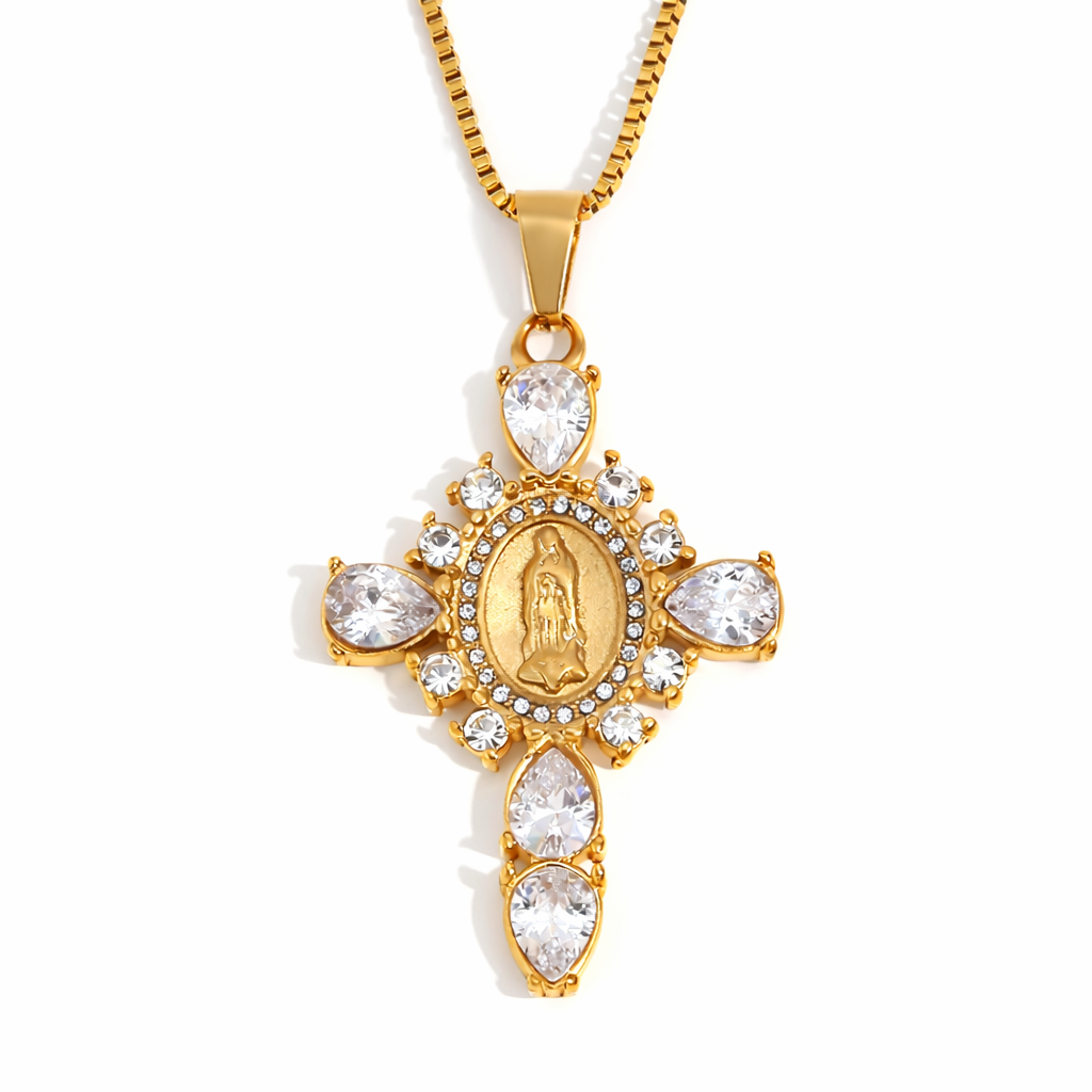 Crystal Cross Necklace