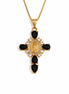 Onyx Cross Necklace