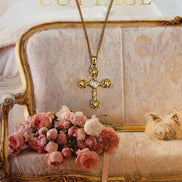 Rose Cross Necklace