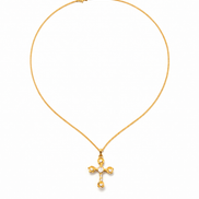 Rose Cross Necklace