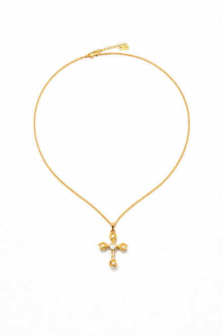 Rose Cross Necklace
