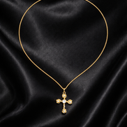 Rose Cross Necklace